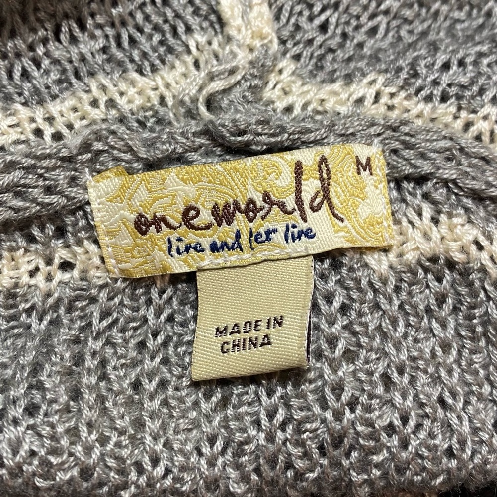 One world Sweater in gray - Picture 9 of 10